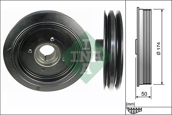 Fulie curea, arbore cotit Schaeffler INA 544 0107 10