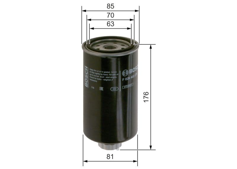 filtru combustibil BOSCH F 026 402 270