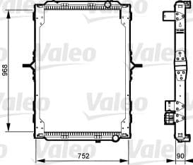 Radiator, racire motor VALEO 733547