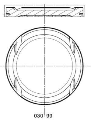 Piston MAHLE 030 99 00