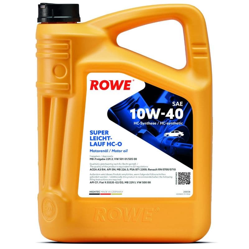 ulei de motor ROWE HIGHTEC SUPER LEICHTLAUF SAE 10W-40 HC-O 20058-0040-99
