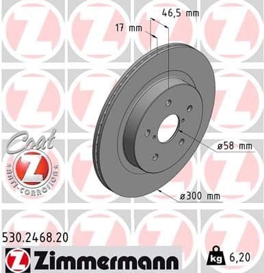 Disc frana ZIMMERMANN COAT Z 530.2468.20