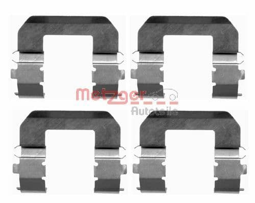 Set accesorii, placute frana METZGER AUTOTEILE 109-1617