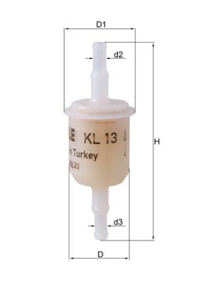 filtru combustibil MAHLE KL 13 OF
