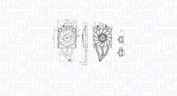 Ventilator, radiator MAGNETI MARELLI 069422854010