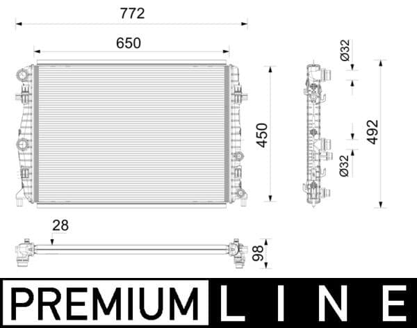 Radiator, racire motor MAHLE BEHR *** PREMIUM LINE *** CR 2785 000P