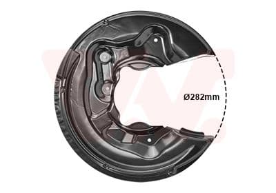 protectie stropire,disc frana VAN WEZEL 0334373