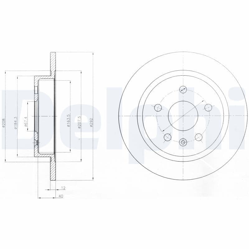 Disc frana DELPHI BG4188