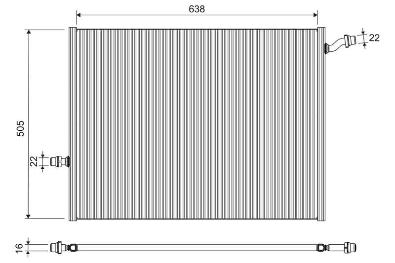 Radiator, racire motor VALEO 701290