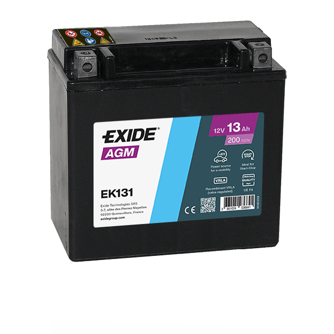 Baterie de pornire EXIDE Start-Stop Auxiliara 13Ah 12V