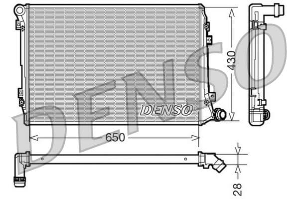 Radiator, racire motor DENSO DRM32037