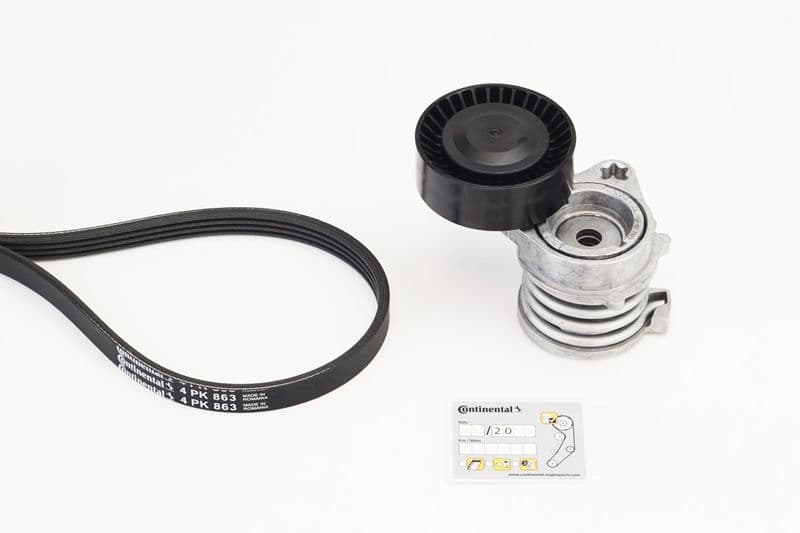 Set curea transmisie cu caneluri CONTINENTAL CTAM 4PK863K1