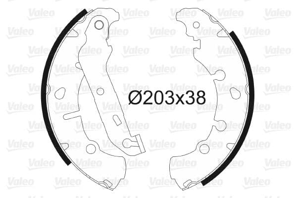 Set saboti frana VALEO 562772