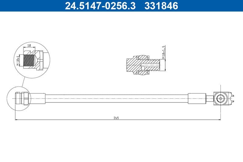 Furtun frana ATE 24.5147-0256.3