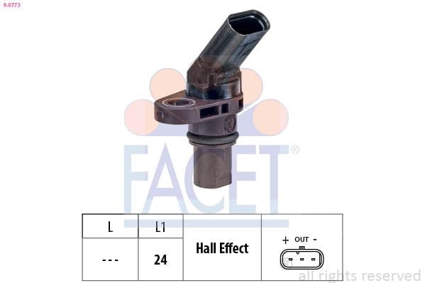 Senzor, turație motor FACET Made in Italy - OE Equivalent 9.0773