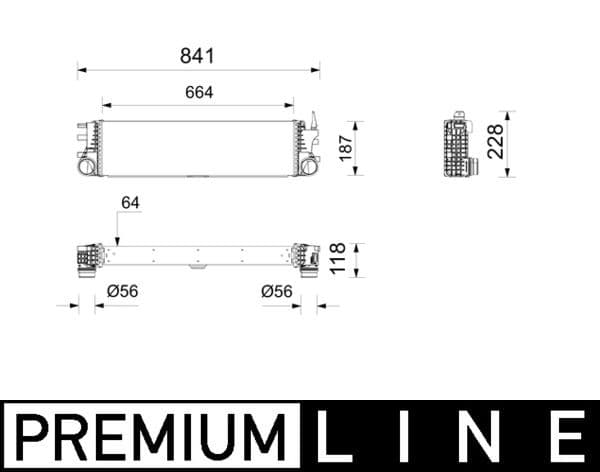 Intercooler, compresor MAHLE BEHR *** PREMIUM LINE *** CI 742 000P