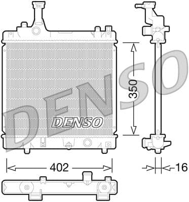 Radiator, racire motor DENSO DRM47026