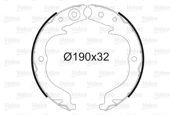 Set saboti frana, frana de mana VALEO 564151