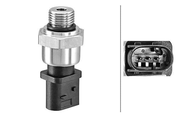 Senzor, presiune gaze evacuare HELLA 6PP 009 409-671