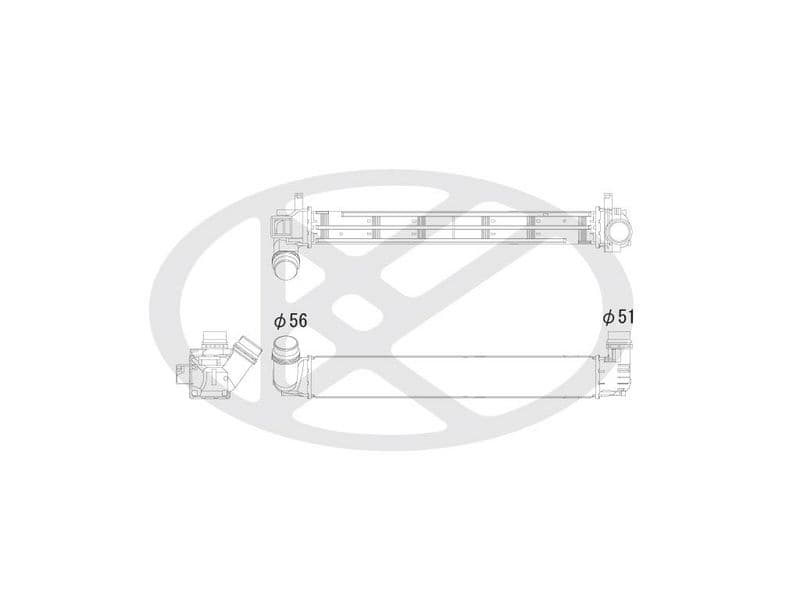 Intercooler, compresor KOYORAD IA490152