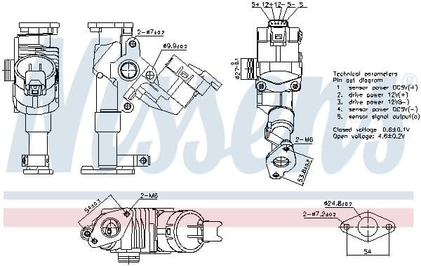 Supapa EGR NISSENS ** FIRST FIT ** 98423