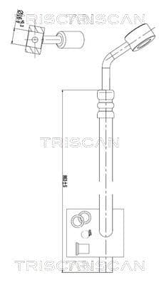 Furtun hidraulic, sistem de directie TRISCAN 8516 29077