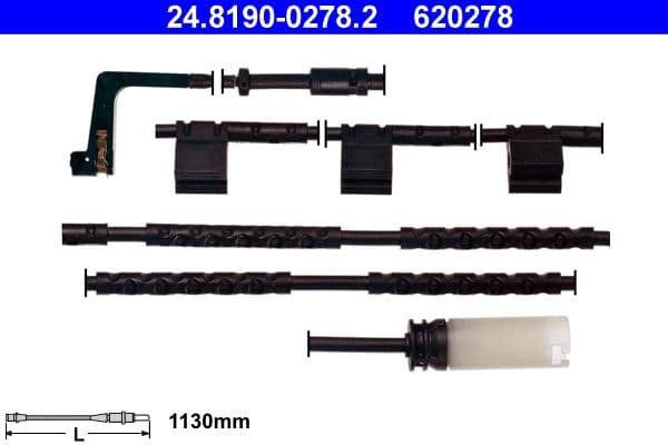 senzor de avertizare,uzura placute de frana ATE 24.8190-0278.2