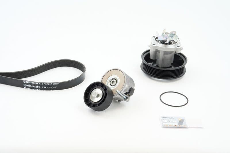 Pompa apa + Set curea transmisie cu caneluri CONTITECH 6PK1217WP1