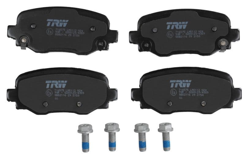 set placute frana,frana disc TRW GDB2116