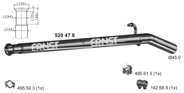 Racord evacuare ERNST 520478