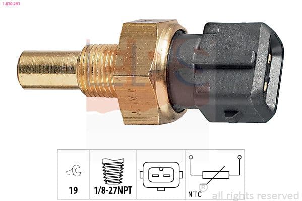 senzor,temperatura lichid de racire EPS Made in Italy - OE Equivalent 1.830.283