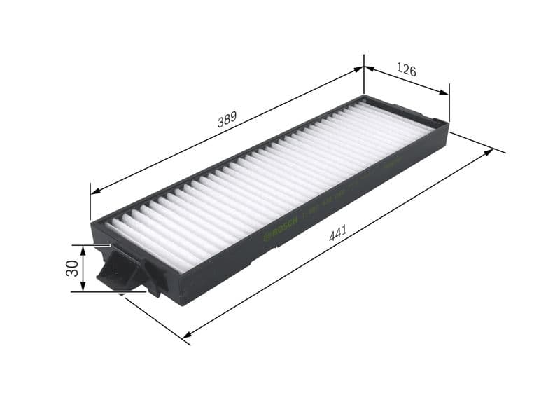Filtru, aer habitaclu BOSCH 1 987 432 096