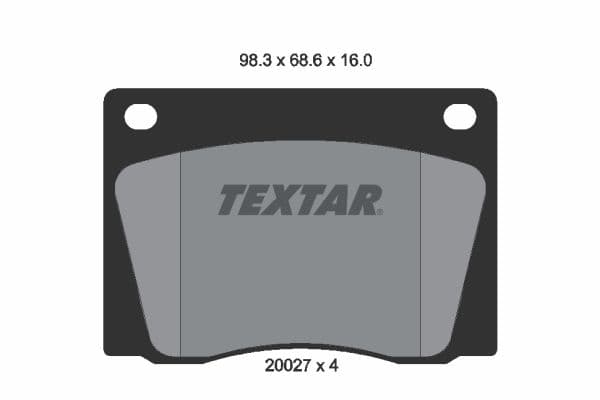 set placute frana,frana disc TEXTAR 2002701