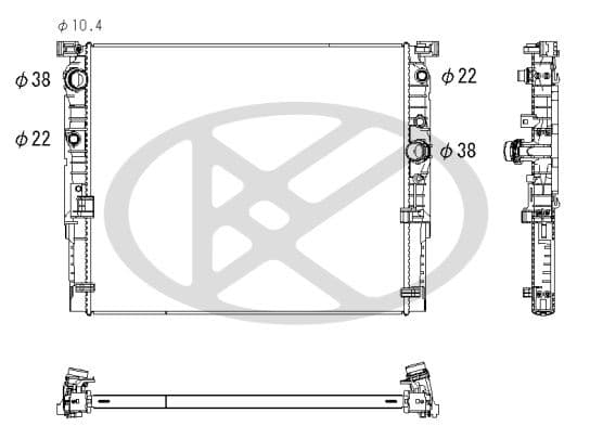 Radiator, racire motor KOYORAD PL423361R