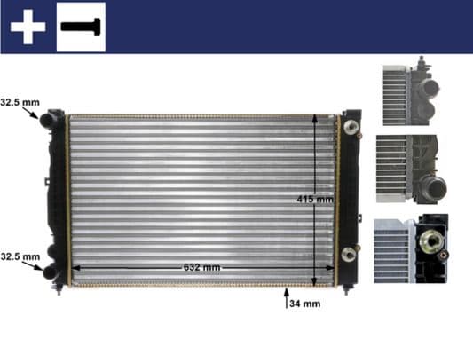 Radiator, racire motor MAHLE BEHR CR 132 000S