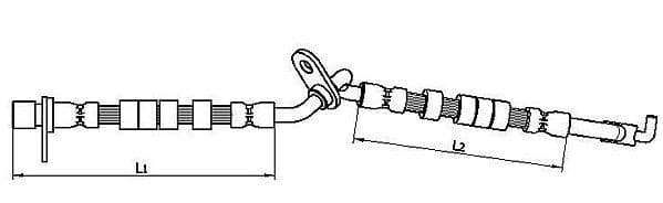 Furtun frana METZGER AUTOTEILE 4110708