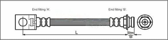 Furtun frana METZGER AUTOTEILE 4113524