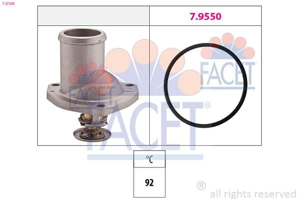 termostat,lichid racire FACET 7.8188