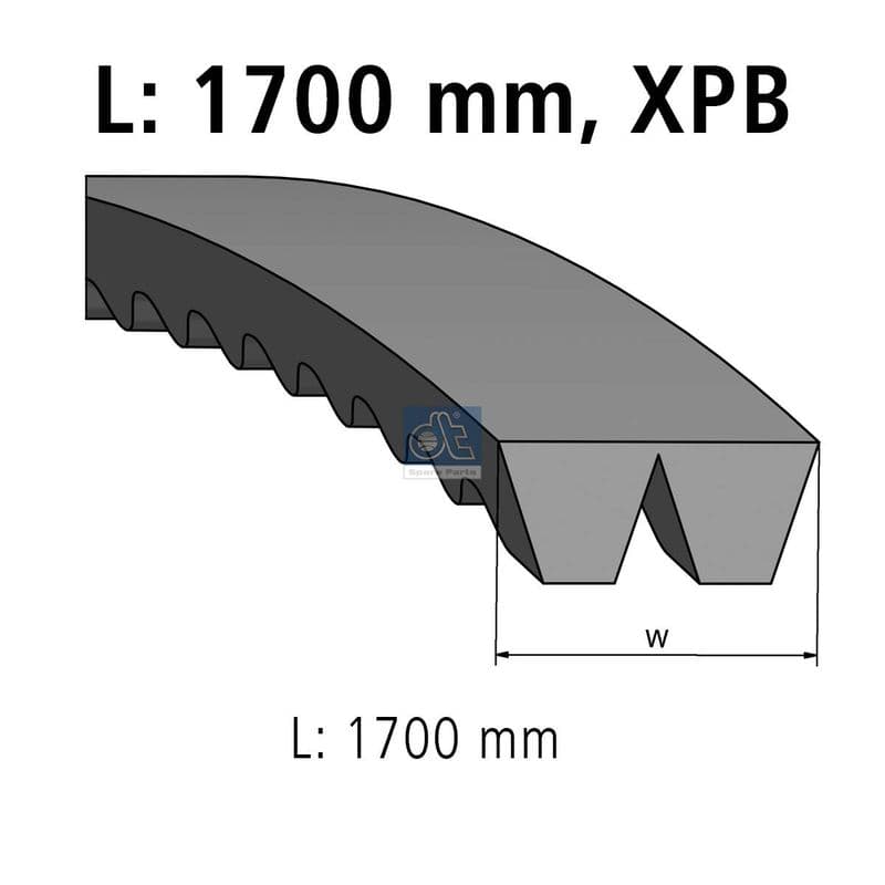 Set curea trapezoidala DT Spare Parts 4.80678
