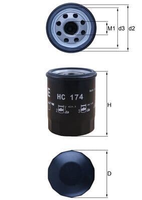 Filtru hidraulic, cutie de viteze automata KNECHT HC 174
