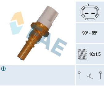 Comutator temperatura, ventilator radiator FAE 36545
