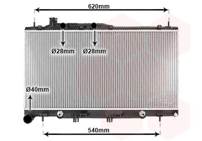 Radiator, racire motor VAN WEZEL 51002069