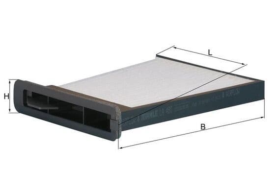 Filtru, aer habitaclu KNECHT LA 480