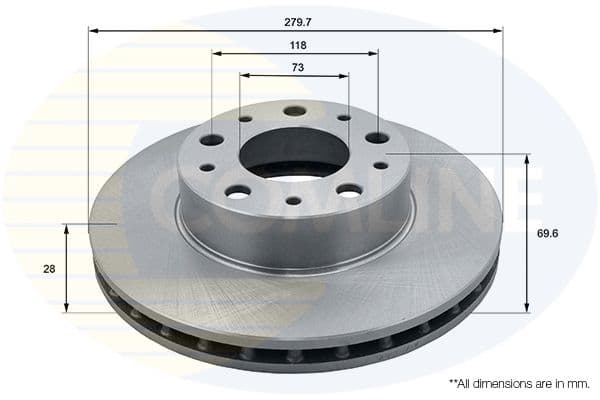 Disc frana COMLINE ADC1571V