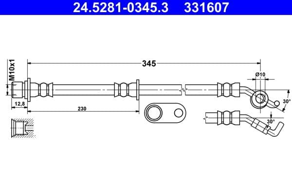 Furtun frana ATE 24.5281-0345.3