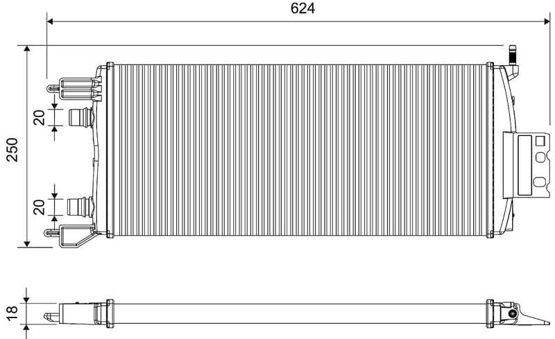Radiator, racire motor VALEO 701481