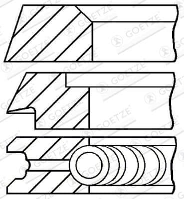 Set segmenti piston GOETZE ENGINE 08-319600-10