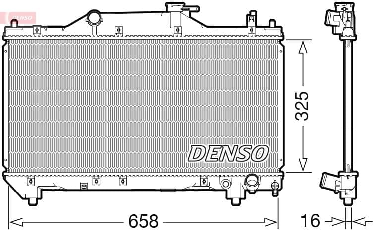 Radiator, racire motor DENSO DRM50131