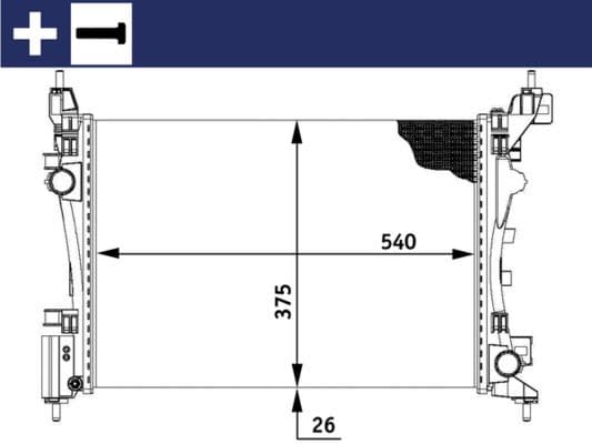 Radiator, racire motor MAHLE BEHR CR 773 000S