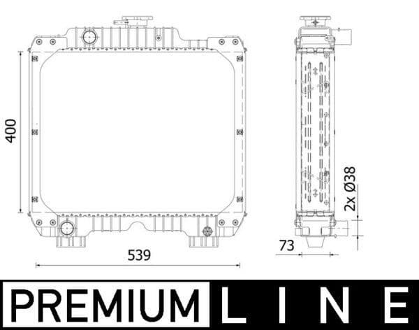 Radiator, racire motor MAHLE BEHR *** PREMIUM LINE *** CR 2290 000P